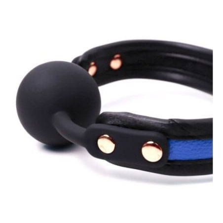 Bâillon boule silicone COLORSBAND GAG Bleu 41mm de LuxuryFantasy