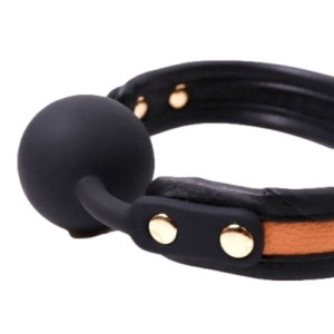 Bâillon boule silicone COLORSBAND GAG 41mm Cuivre