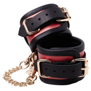Menottes de chevilles COLORSBAND CUFKLES rouges de LuxuryFantasy