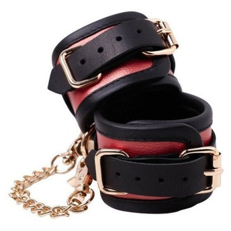 Menottes de chevilles COLORSBAND CUFKLES rouges de LuxuryFantasy