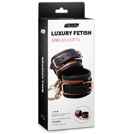 Menottes de chevilles COLORSBAND CUFKLES rouges de LuxuryFantasy