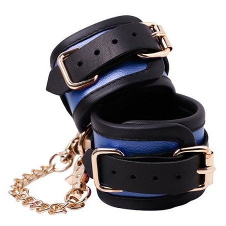 Menottes de chevilles COLORSBAND CUFKLES bleues de LuxuryFantasy