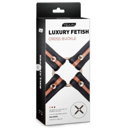 Connecteur de menottes COLORSBAND CROSS Rouge par LuxuryFantasy 2