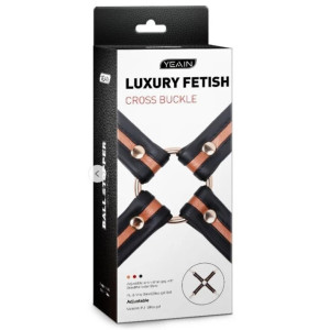Connecteur de menottes COLORSBAND CROSS Rouge par LuxuryFantasy