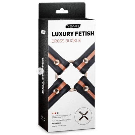 Connecteur de menottes COLORSBAND CROSS Rouge par LuxuryFantasy