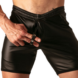 Short avec Zip MASTER Noir de Absolu Male