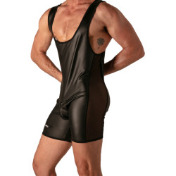 Singlet avec Zip REBEL Noir de Absolu Male 2