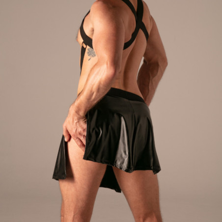 Jupe-Tablier avec Zip MASTER APRON Noir de Absolu Male