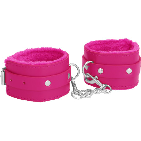 Menottes de poignet Plush Rose de Ouch!