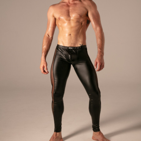 Legging avec Zip REBEL Noir de Absolu Male