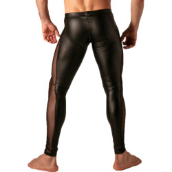 Legging avec Zip REBEL Noir de Absolu Male 2