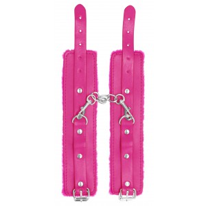 Menottes de poignet Plush Rose de Ouch!