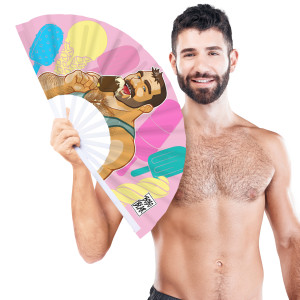 Éventail Géant ICE CREAM 64cm