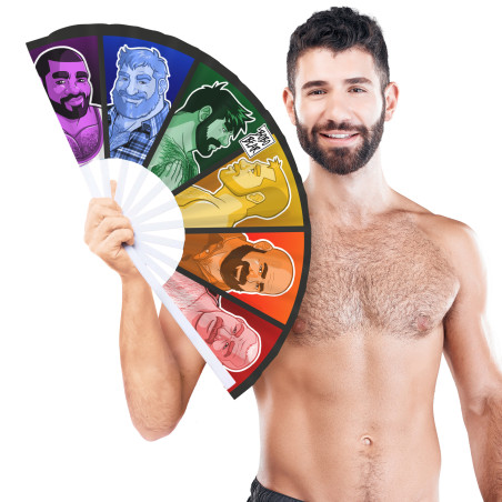 Éventail Géant PRIDE PALETTE 64cm par Bobo Bear