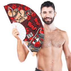 Éventail Géant PUPPY ROUGE 64cm de Bobo Bear