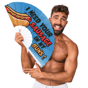 Éventail Géant SAUSAGE 64cm