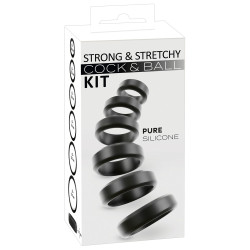 Lot de 6 Cockrings Noirs de You2Toys - Diamètres 26 à 56 mm 2