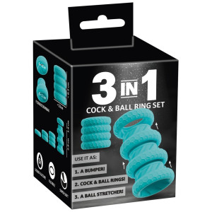 Set de 4 Anneaux COCK & BALL 3 IN 1 de You2Toys