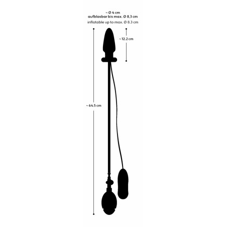 Plug gonflable et vibrant CONIKFLAT de You2Toys