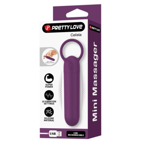 Mini Vibro CELISTA Violet 6 x 1.8cm de MyPlayToys