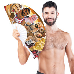 Éventail Géant BEAR PRIDE 64cm de Bobo Bear