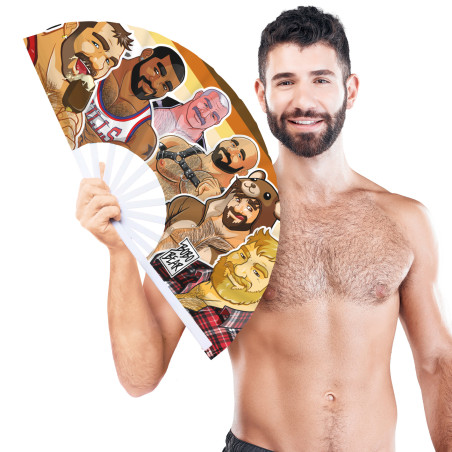 Éventail Géant BEAR PRIDE 64cm de Bobo Bear
