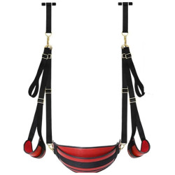 Balançoire Sm pour porte SWING DOOR  Noir-Rouge de BDSMaster