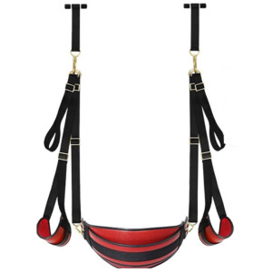 Balançoire Sm pour porte SWING DOOR  Noir-Rouge de BDSMaster