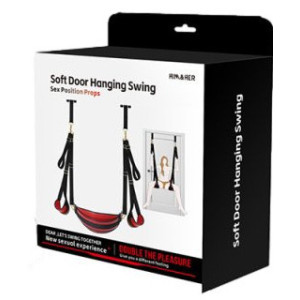 Balançoire Sm pour porte SWING DOOR  Noir-Rouge de BDSMaster