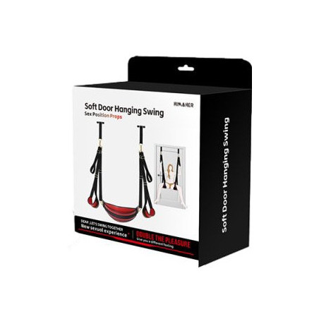 Balançoire Sm pour porte SWING DOOR  Noir-Rouge de BDSMaster