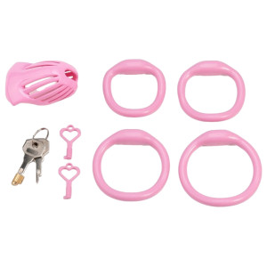 Cage de chasteté LINEATH Rose 6 x 3.2 cm de CockLock