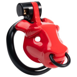Cage de chasteté MINODICK Rouge 6 x 3 cm de CockLock 2