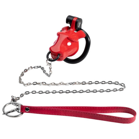 Cage de chasteté MINODICK Rouge 6 x 3 cm de CockLock