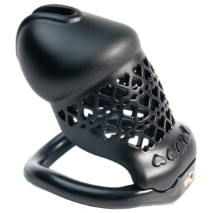 Cage de chasteté FIVHEART Noire 8  x 3.2 cm de CockLock
