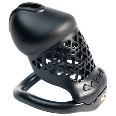 Cage de chasteté FIVHEART Noire 8  x 3.2 cm de CockLock
