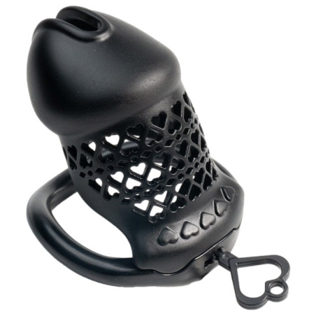 Cage de chasteté FIVHEART Noire 8  x 3.2 cm de CockLock