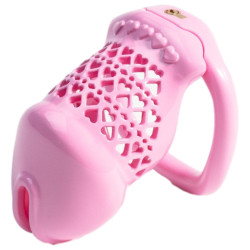 Cage de chasteté FIVHEART Rose 8  x 3.2 cm de CockLock