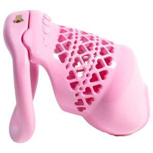 Cage de chasteté FIVHEART Rose 8  x 3.2 cm de CockLock