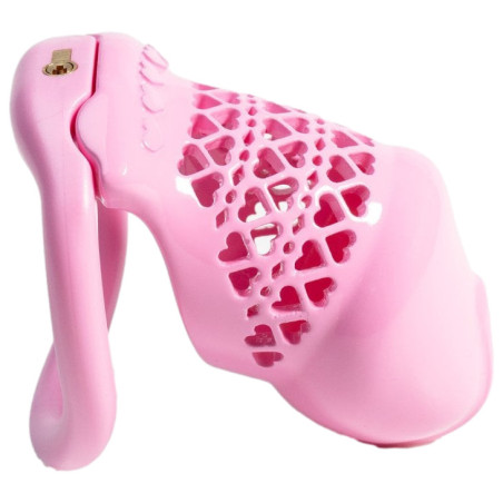 Cage de chasteté FIVHEART Rose 8  x 3.2 cm de CockLock