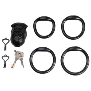 Cage de chasteté MISS HEART 6.5 x 3.1 cm Noire de CockLock