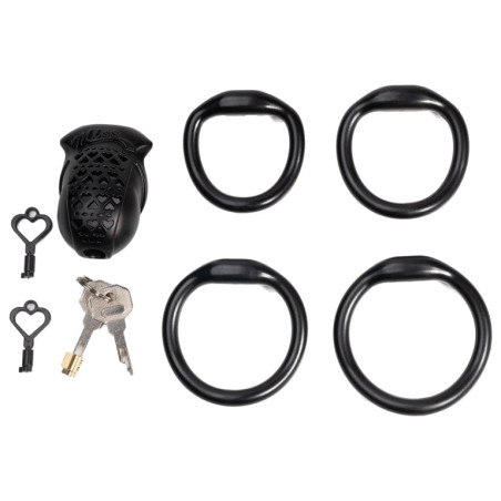 Cage de chasteté MISS HEART 6.5 x 3.1 cm Noire de CockLock
