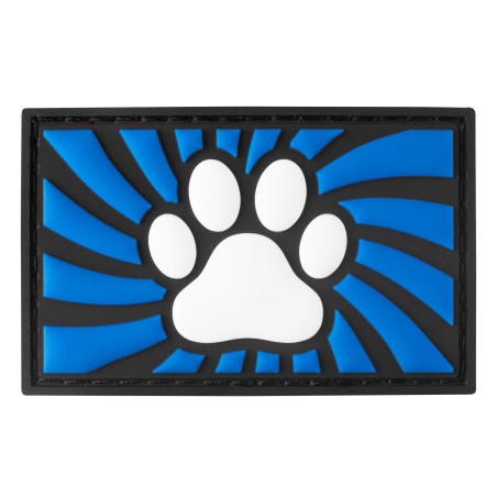 Tag PAW Bleu avec Patte de chien
