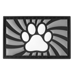 Tag PAW Gris avec Patte de chien Puppy