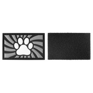 Tag PAW Gris avec Patte de chien Puppy