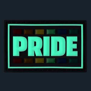 Tag PRIDE avec couleurs Rainbow