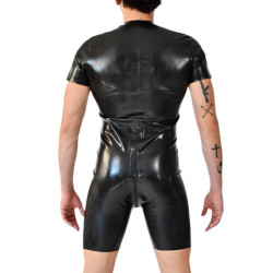 Combi-short en latex avec zip intégral XRUB Noir 2