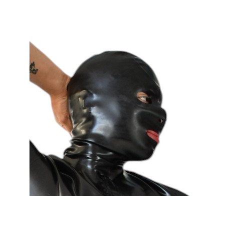 Cagoule en latex XRUB avec Zip Noire