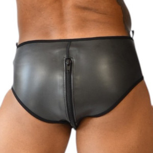 Slip en néoprène XRUB avec Zip intégral Noir