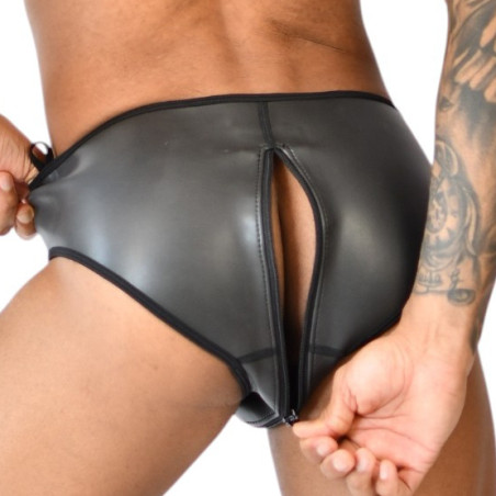 Slip en néoprène XRUB avec Zip intégral Noir