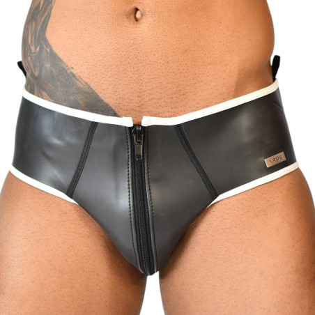 Slip en néoprène avec zip intégral XRUB Noir et Blanc